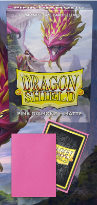 Dragon Shield Pink Diamond - Matte Sleeves - Japanese Size 59x86mm (60 Θήκες)