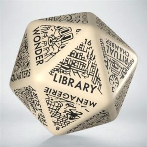 Q-Workshop Dungeon Generator Die: Beige & Black