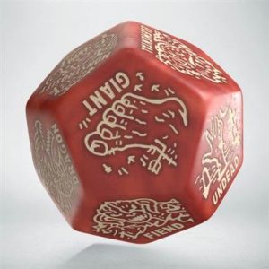 Q-Workshop Monster Generator Die: Red & Beige