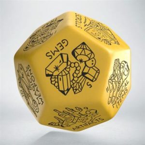 Q-Workshop Treasure Generator Die: Yellow & Black