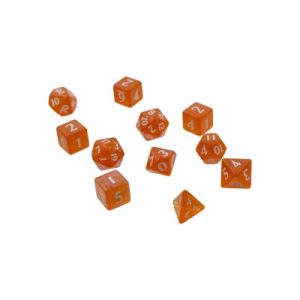 Ultra Pro Eclipse Acrylic RPG Dice Set (11ct) - Pumpkin Orange
