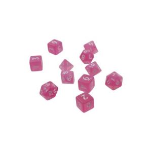 Ultra Pro Eclipse Acrylic RPG Dice Set (11ct) - Hot Pink