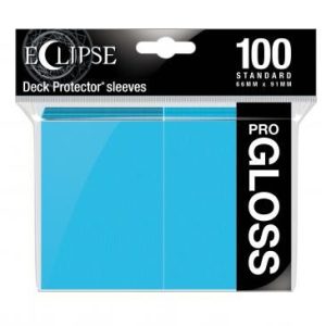 Ultra Pro Eclipse Gloss Standard Deck Protector Sleeves - Sky Blue 66x91mm (100 Θήκες)