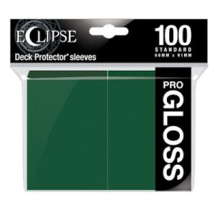 Ultra Pro Eclipse Gloss Standard Deck Protector Sleeves - Forest Green 66x91mm (100 Θήκες)