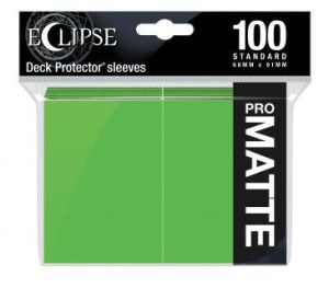 Ultra Pro Eclipse Matte Standard Deck Protector Sleeves - Lime Green 66x91mm (100 Θήκες)