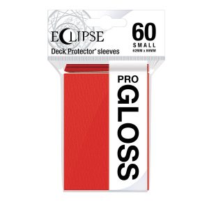 Ultra Pro Eclipse Gloss Small Deck Protector Sleeves - Apple Red 62x89mm (60 Θήκες)