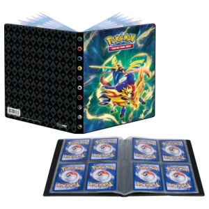 Ultra Pro Sword and Shield 12.5 Crowned Sword Zacian and Crowned Shield Zamazenta 4-Pocket Portfolio for Pokémon