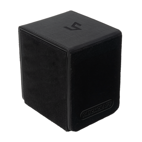 16640_alcoveflip_patchcraft_l1_angle.png Ultra Pro Patchcraft Alcove Flip Deck Box Black
