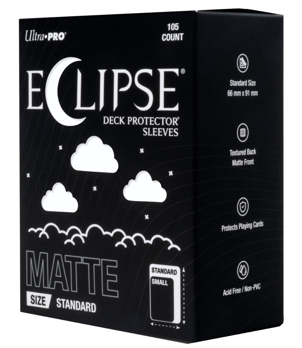 16681_eclipse_matte_standard_arctic_white_angle.png Eclipse Matte Standard Arctic White Deck Protector 105ct