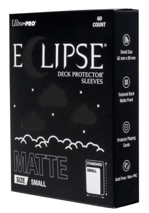 Ultra Pro Eclipse Matte Small Jet Black Deck Protector 60ct