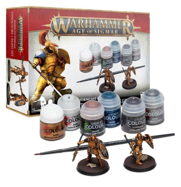 Warhammer Age of Sigmar - Stormcast Eternals: Vindictors + Paint Set (60-10)