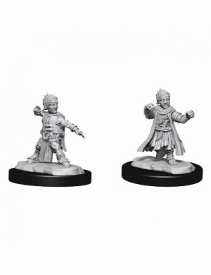 Pathfinder Deep Cuts Miniatures - 2x Halfing Male Monk