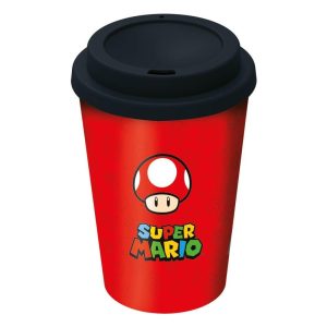 Stor Super Mario Small Plastic Double-Walled Coffee Tumbler (390ml) (01378)