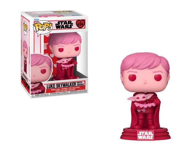 Φιγούρα Funko POP! Star Wars: Valentine's Day - Luke Skywalker with Grogu #494