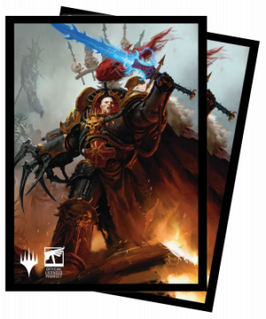 Ultra Pro Warhammer 40K Commander Abaddon the Despoiler Standard Deck Protector Sleeves for Magic: The Gathering 66x91mm (100 Θήκες)