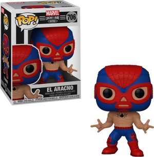 Funko POP! Marvel: Lucha Libre - El Aracno (Spider-Man) #706 Bobble-Head