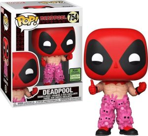 Funko POP! Marvel - Deadpool with Teddy Bear Pants #754 Bobble-Head (ECCC 2021 Exclusive)