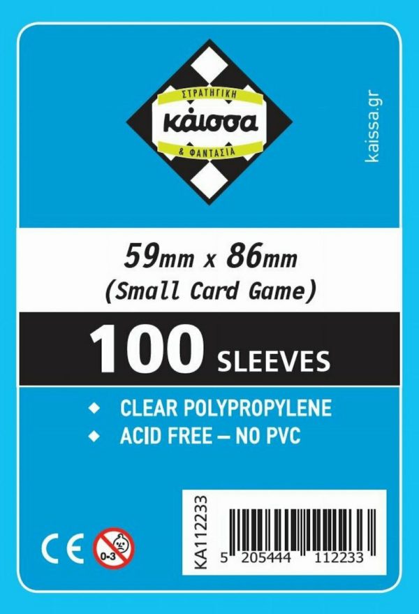 Kaissa Sleeves - Small Card Game 59x86mm (100 Θήκες)