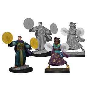 Critical Role Unpainted Miniatures : Human Graviturgy and Chronurgy Wizards Female