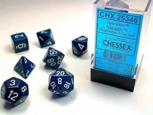 Chessex Speckled Polyhedral 7- Die Set - Stealth