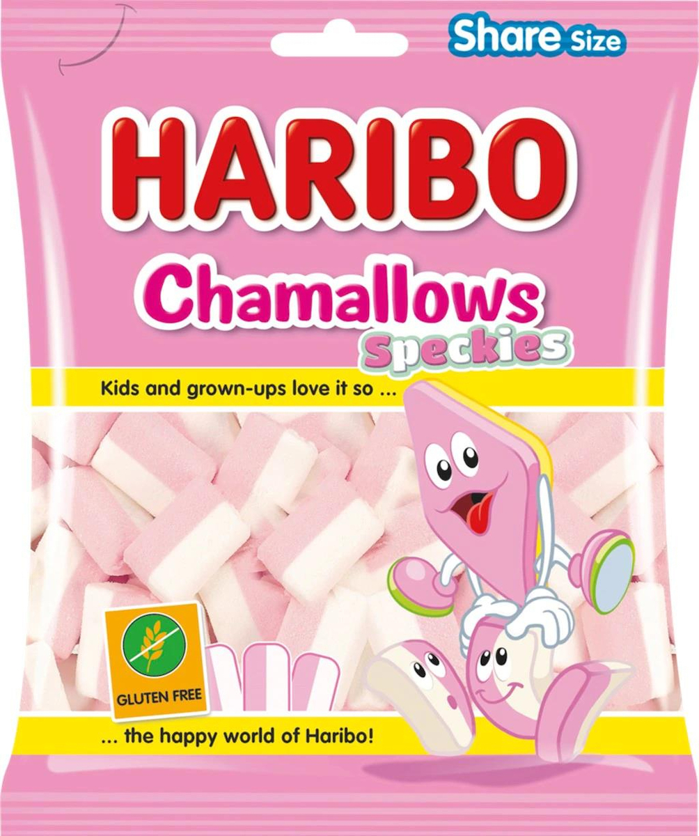 20230124103533_haribo_zacharota_marshmallows_chamallows_speckies_90gr.jpeg Haribo Ζαχαρωτά - Chamallows Speckies 90gr