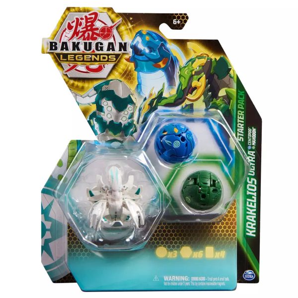 Spin Master Bakugan Legends: Krakelios Ultra - Centipod & Maxodon Starter Pack (20140289)