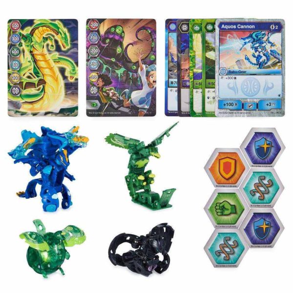 Spin Master Bakugan: Legends Collection Pack - Nova + Ultra + Geogan + Bakugan - Auxillataur/Talan/Pegatrix/Dragonoid Ultra (20140064)