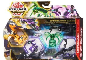 Spin Master Bakugan: Legends Collection Pack - Nova + Ultra + Geogan + Bakugan - Maxodon/Montrapod/Trox/Dragonoid x Auxillataur Ultra (20140074)