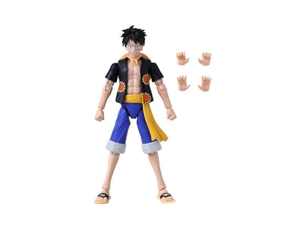 Bandai Anime Heroes: One Piece - Monkey D. Luffy Dressrosa Version Action Figure (37007)