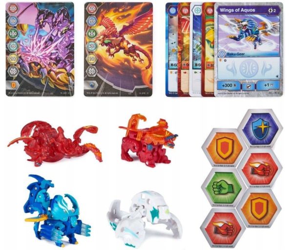 Spin Master Bakugan: Legends Collection Pack - Nova + Ultra + Geogan + Bakugan - Cycloid/Arcleon/Nillious/Hydorous Ultra (20140063)