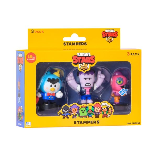 Brawl Stars - 3-Pack Stampers (Τυχαίο Περιεχόμενο)