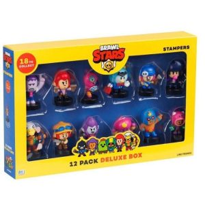 Brawl Stars - Deluxe 12-Pack Stamper Φιγούρες (Τυχαίο Περιεχόμενο)