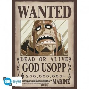 One Piece - Wanted God Usopp Αυθεντική Αφίσα (52x38cm)