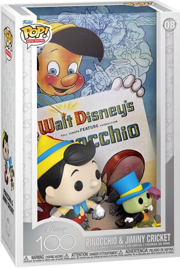 Funko Pop! Movie Posters: Disney's 100th - Pinocchio & Jiminy Cricket #08 Vinyl Figure