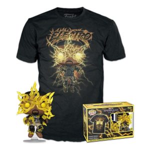 Funko Pop! & Tee (Adult): Marvel Spider-Man No Way Home S3 - Electro (Glows in the Dark) Vinyl Figure & T-Shirt (S)