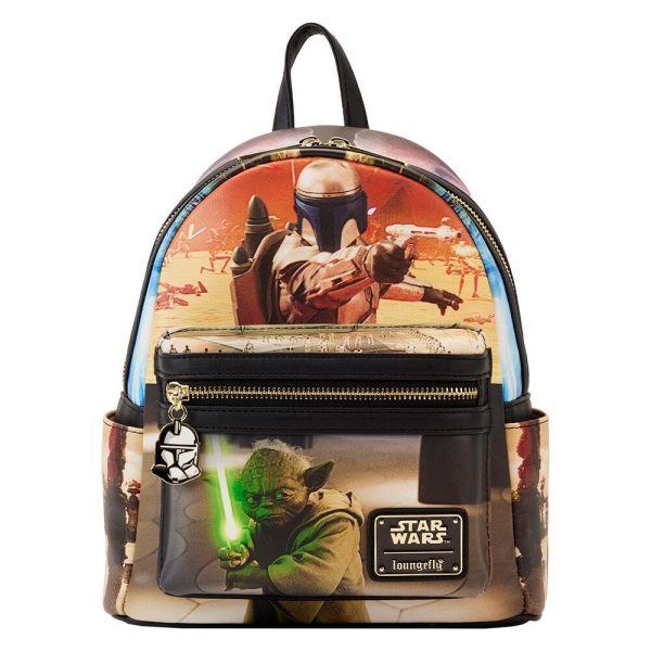 Loungefly Disney Star Wars - Episode Two Attack of the Clones Scene Mini Backpack (STBK0385)