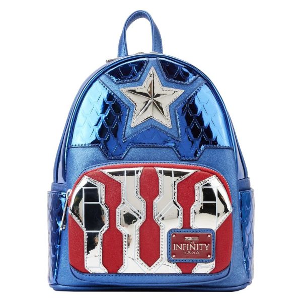 Loungefly Marvel: Captain America - Shine Cosplay Mini Backpack (MVBK0276)