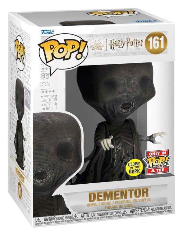 Funko Pop! & Tee (Adult): Harry Potter - Dementor (Glows in the Dark) Vinyl Figure and T-Shirt (S)