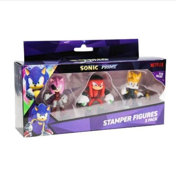 Sonic the Hedgehog Prime - Season 1 3-Pack Stamper Φιγούρες (Τυχαίο Περιεχόμενο)