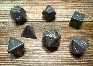 Opaque Dark Grey W/Copper 7-Die Set