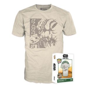 Funko Boxed Tee: Disney Star Wars The Book of Boba Fett - Grogu with Rancor T-Shirt (S)