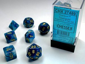 Phantom Teal/Gold 7-Die Set