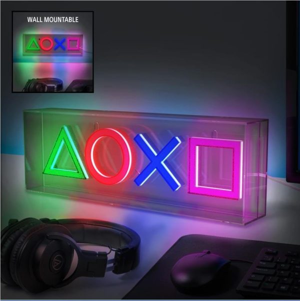 Playstation - Icons Led Neon Φωτιστικό (15.5x 30.5cm)