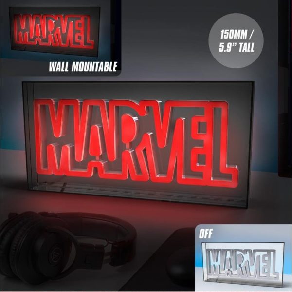 Marvel - Logo Led Neon Φωτιστικό (15.5x 30.5cm)