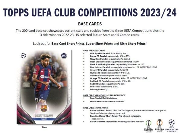 Topps - 2023-24 UEFA Club Competitions Value Box (6 Φακελάκια)