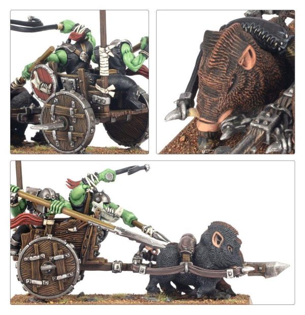 Warhammer: The Old World - Orc & Goblin Tribes: Orc Boar Chariots (09-07)