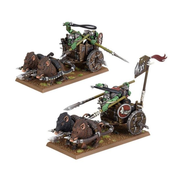 Warhammer: The Old World - Orc & Goblin Tribes: Orc Boar Chariots (09-07)