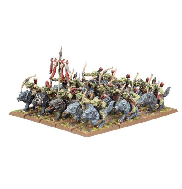 Warhammer: The Old World - Orc & Goblin Tribes: Goblin Wolf Rider Mob (09-09)