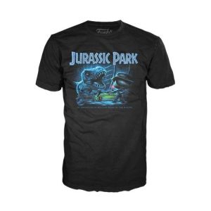 Funko Pop! Tee: Jurassic Park - T-Rex with Jeep (XL)