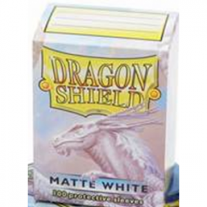 Dragon Shield White - Matte Sleeves - Standard Size 63x88mm (100 Θήκες)